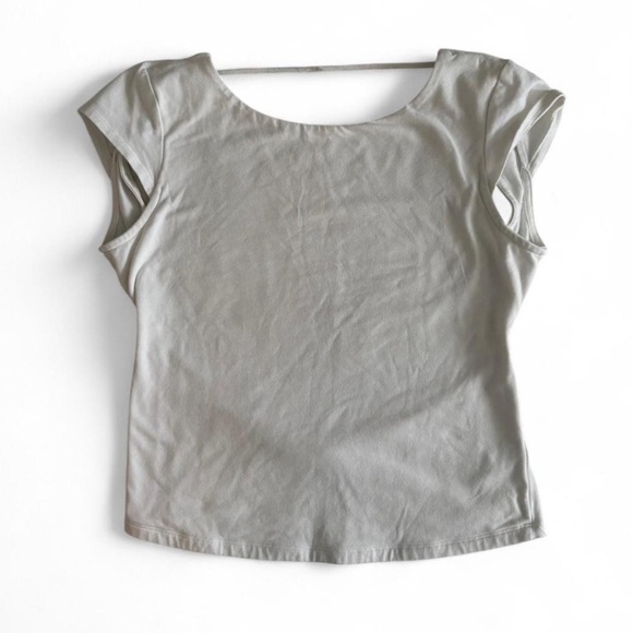 Garage Open Back White Women's Top - Picture 1 of 2